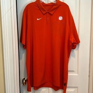 Nike dri fit Clemson shirt orange and white